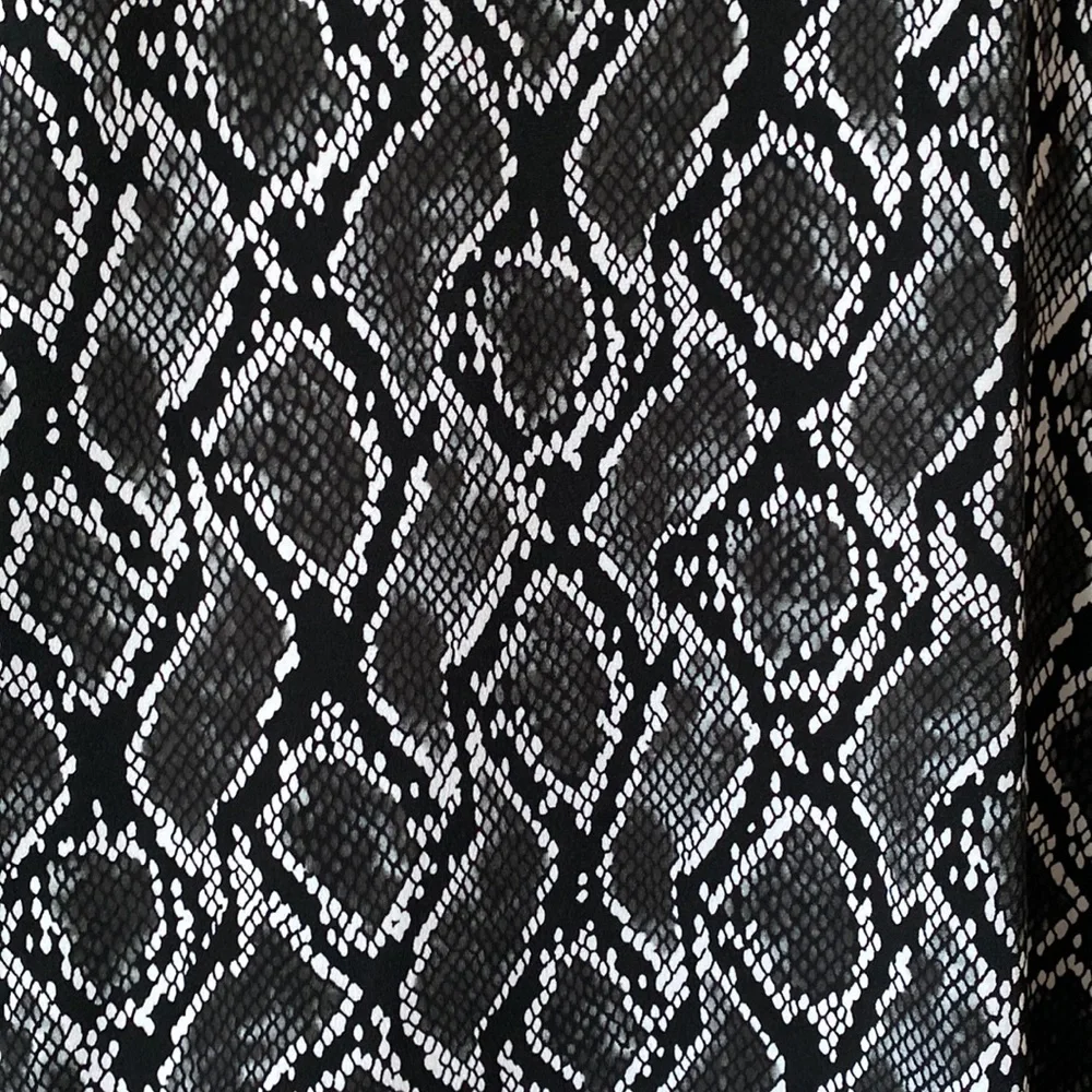 Michael Kors Women’s Snakeskin Print Black and Gray Dress